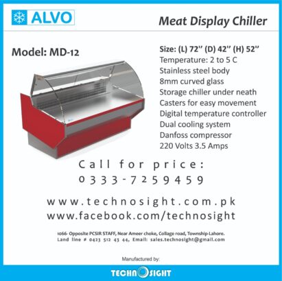 ALVO Meat Display Showcase, Meat Display Cabinet, Meat Shops