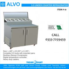 ALVO Hot Bain Marie, Cold Bain Marie, Salad Bar, Pizza Prep Table