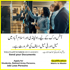 We hiring Staff in Office Worker