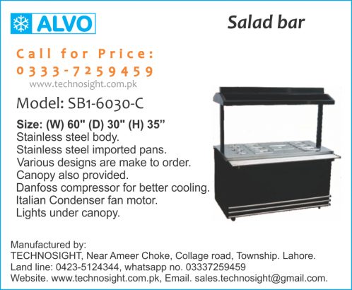 ALVO Refrigerated Salad Bar Counter, Salad Bar Counter,Food Display Counter