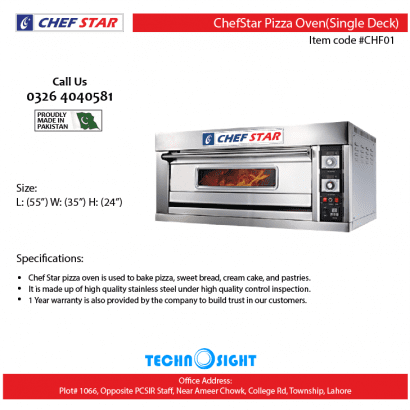 CHEF STAR Commercial Kitchen Equipment,Double Basket Deep Fryer,Pizza Oven