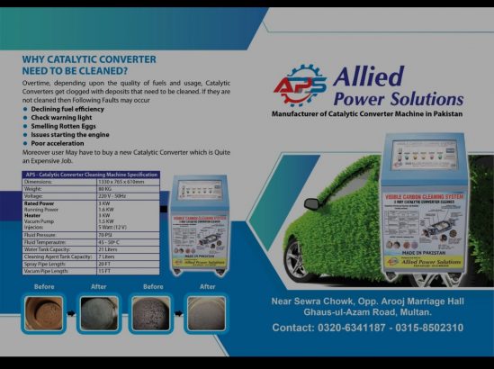 Catalytic Converter cleaning machine