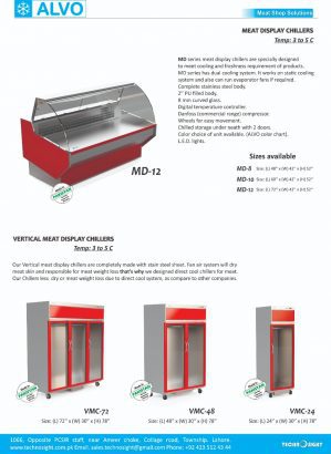ALVO Low Price Meat Display Chiller in Pakistan, Meat Shops in Pakistan
