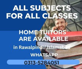 Home Tutors are available