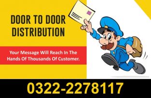 Door to Door Marketing | Leaflet Flyer Distribution | Karachi