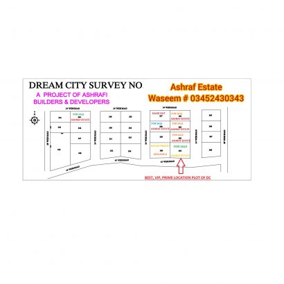 Plot For Sale, Dream City, Wireless Gate, BEST INVESTOR RATE