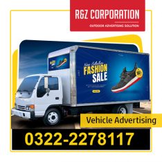 Vehicle Advertising | Outdoor Backlit Van Trucks Karachi