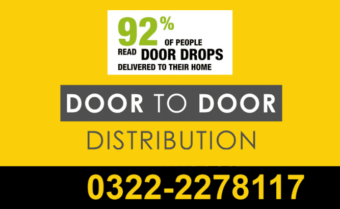 Door to Door Marketing | Leaflet Flyer Distribution | Karachi