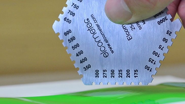 Elcometer Hexagonal wet film comb WFT wet film thickness gauge
