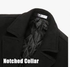 Men’s Luxury Full Length Trench Coat Long Wool Overcoat
