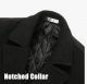Men’s Luxury Full Length Trench Coat Long Wool Overcoat