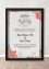 Marriage Certificate for Wedding for wall hanging