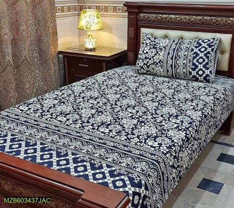 4pc printed cotton single Bedsheet
