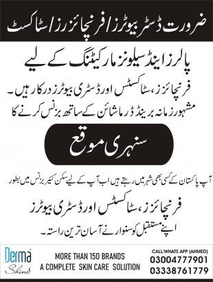 Distributors Required all Pakistan-Parlors Market