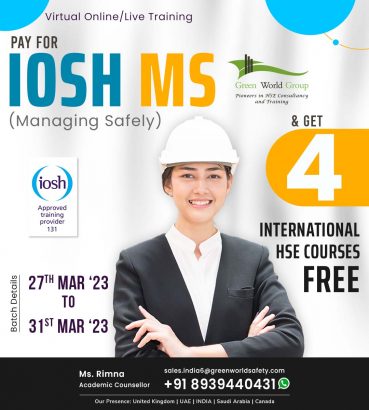 Golden Opportunity to Become a Professional Safety Officer…!!!
