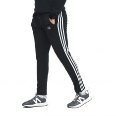 HIGH PERFORMANCE STRIPE TROUSER (BLACK/WHITE)