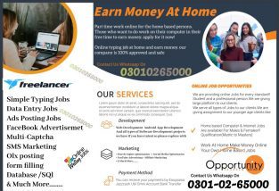 Home Based Jobs Students house wife form filling project