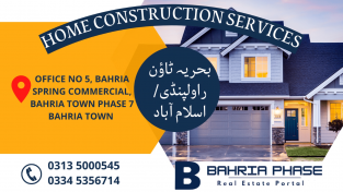Home construction services in Bahria Town Rawalpindi