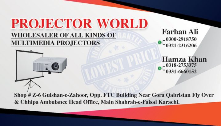 multimedia projectors sale and rental in karachi
