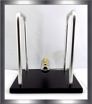 Newton’s Cradle – A Desktop Toy and Lab Apparatus, Demonstrating Newton’s