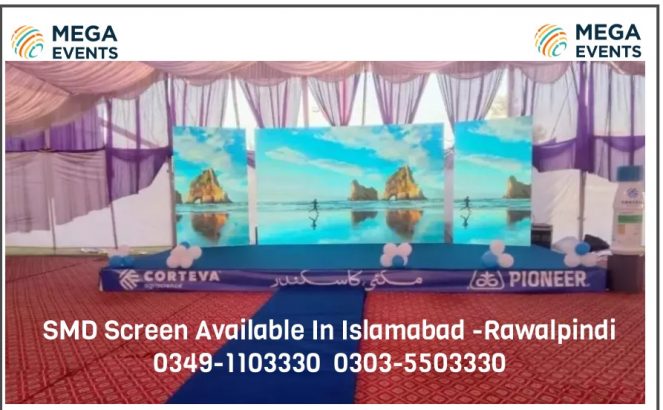 SMD screens rent in Islamabad