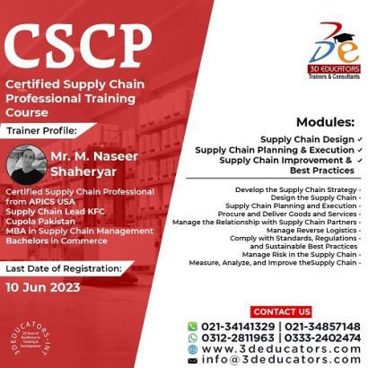CSCP – Certified Supply chain Management Training