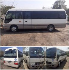 Toyota coaster available for rent