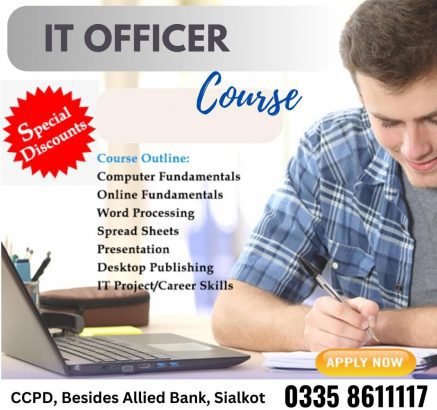 IT officer | manager course at ccpd in sialkot