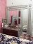 Bed, side tables , dressing, showcase, almirah