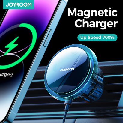 Joyroom Magnetic Car Phone Holder Wireless Charger For iPhone 14 13 12 Pro
