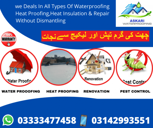 Roof Waterproofing & Roof Heat Proofing ServiceS DHA
