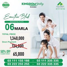 Kingdom Valley 5 & 6 Marla plots for sale