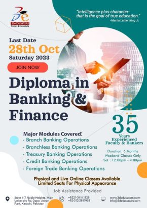 DIPLOMA IN BANKING AND FINANCE