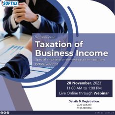 Workshop on Taxation of Business Income