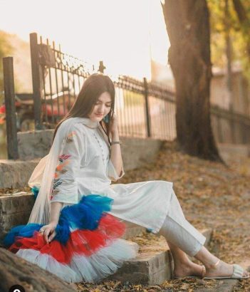 3 PC’s Women’s Stitched fancy cotton silk plain suit