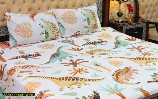3 Pcs PPrinted Double bedshee Free on delivery