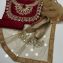04 Pcs Suit Kataan mirror work shirt Along net mirror work dup
