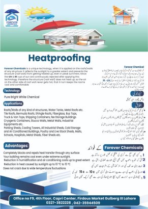 (Forever Chemicals) Water Proofing Soultion,Heat Proofing, Termite,Pes