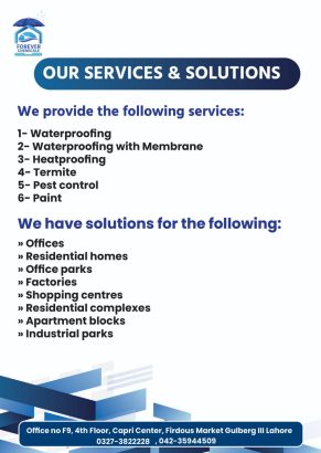 Water Proofing Soultion,Heat Proofing, Termite,PestControl /fumigation