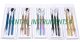 Dental 3 pcs Basic Examination 5 Kit Blue,Black,Multi,Gold,Rose gold C