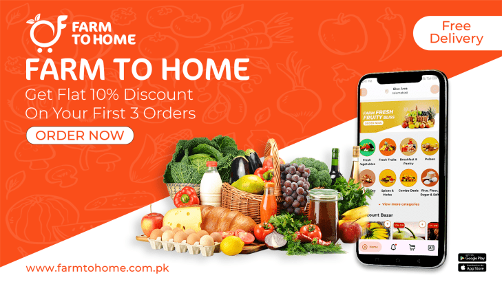 Farm to Home | Fresh Fruits and Vegetables for sale in Islamabad