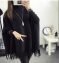 1 Pc Women’s Stitched Fleece Plain Poncho