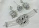 Zircon stones bridal choker set