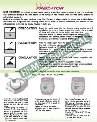 Skin Cautery Machine -NEO-Frecator (NF-200)
