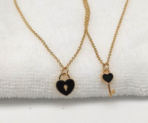 2 PCs key lock pendent set