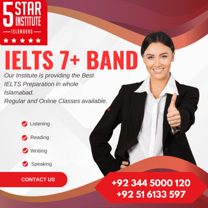 IELTS Preparation Course in Islamabad with 5 STAR INSTITUTE