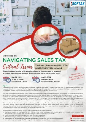 Workshop on Navigating Sales Tax Critical Issues