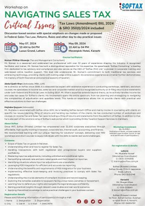 Workshop on Navigating Sales Tax Critical Issues