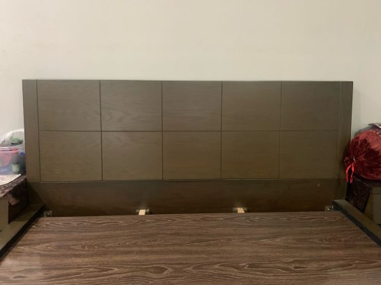 Master bedroom set including 2 side racks & a dressing table