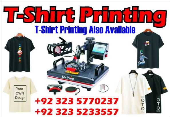 Tshirt printing in Lahore
